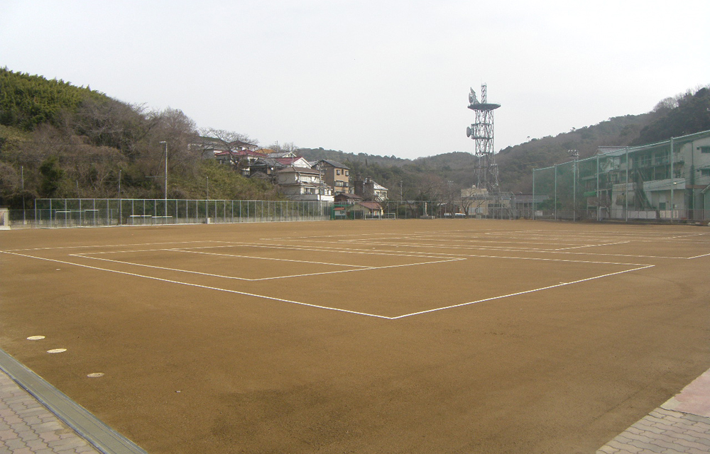 家島中学校グランド整備